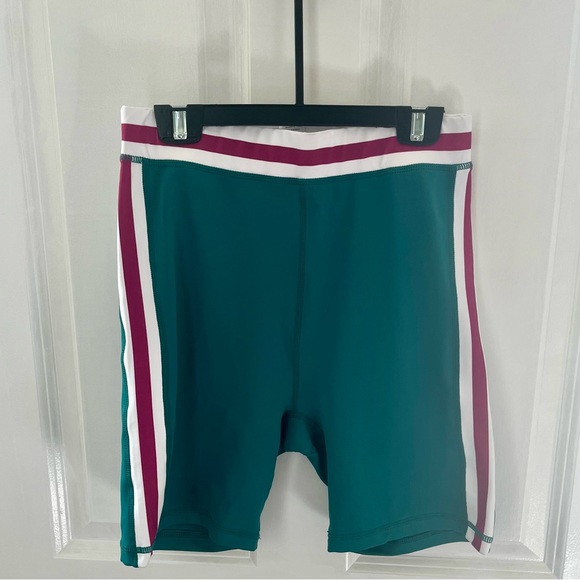 NWT WILO The Label Women’s Small Bike Short Green/Pink - Picture 3 of 4